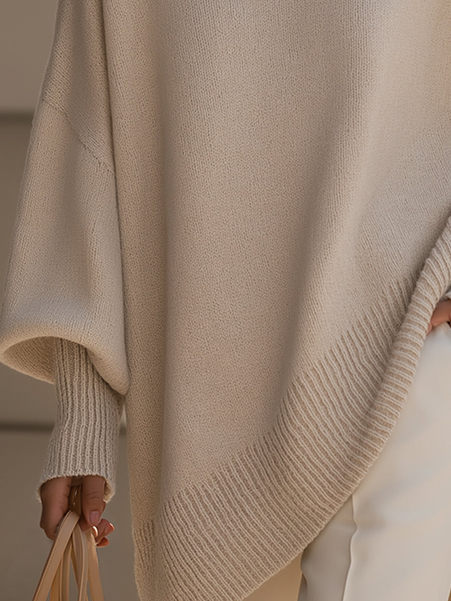 OVERSIZED KNIT PONCHO | EFFORTLESS ELEGANCE WITH COZY GRACE