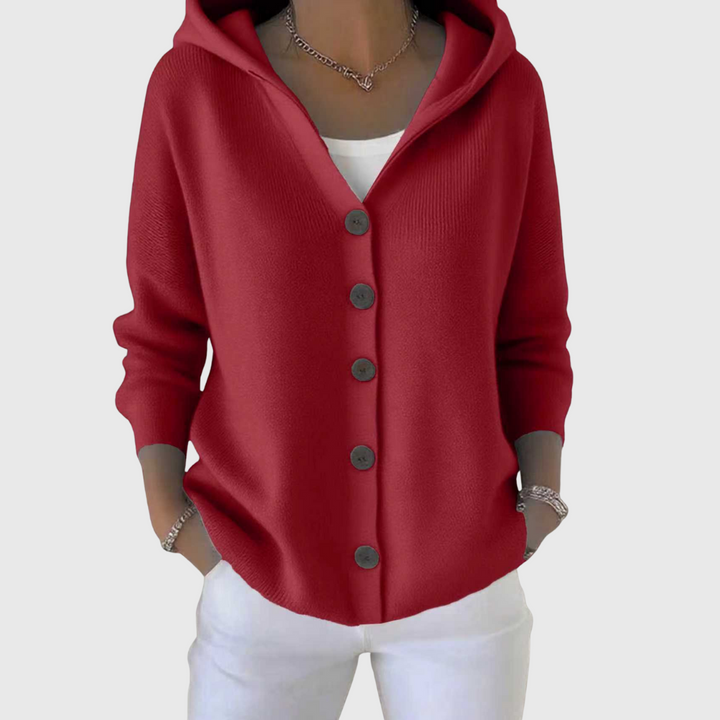 EMMA KNITTED CARDIGAN WITH HOOD | SOFT COMFORT, EASY STYLE
