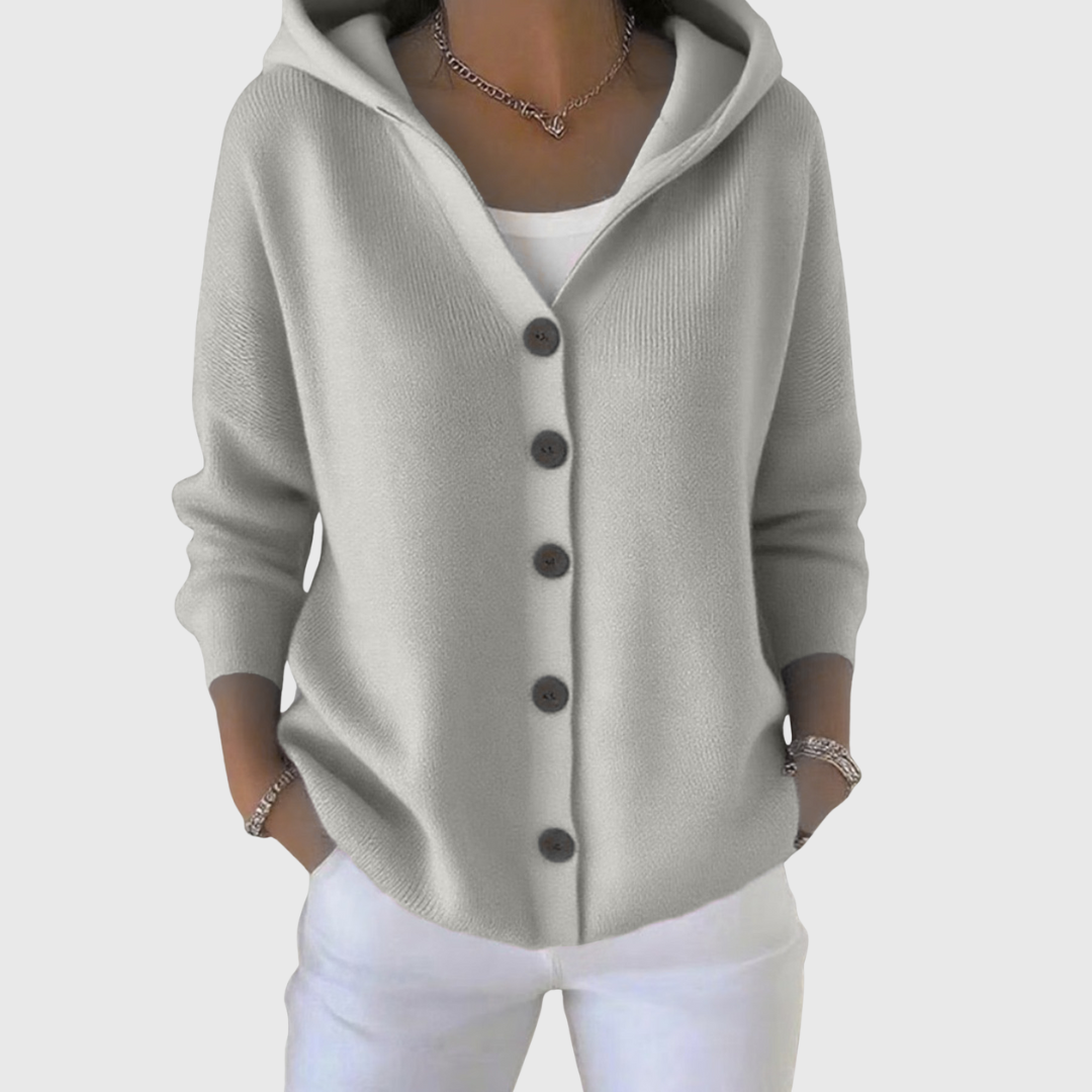 EMMA KNITTED CARDIGAN WITH HOOD | SOFT COMFORT, EASY STYLE
