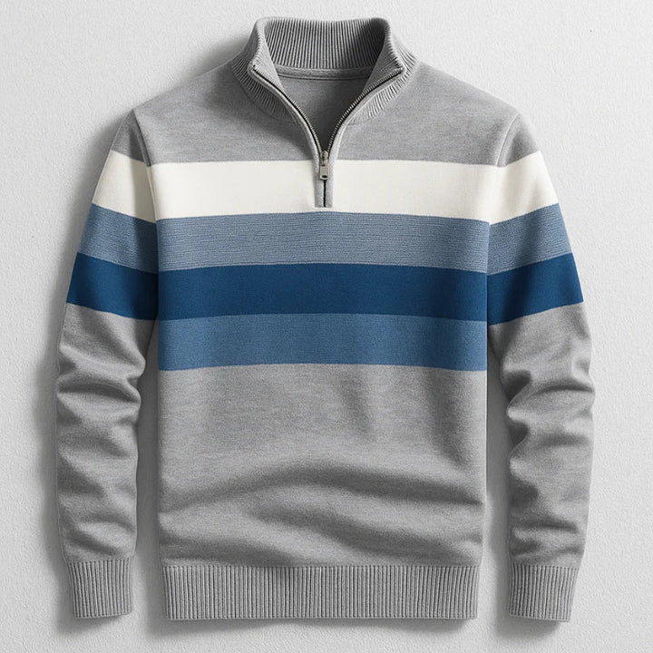 ALLAN STRIPE PULLOVER | REFINED COMFORT