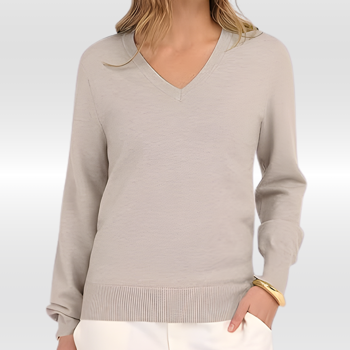 LOTTIE V-NECK JUMPER | SOFT, SIMPLE AND BEAUTIFULLY FEMININE
