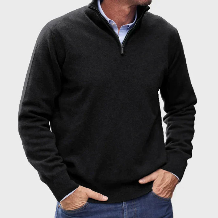 JOHN ZIP SWEATER | WARMTH WITH ELEGANT SIMPLICITY
