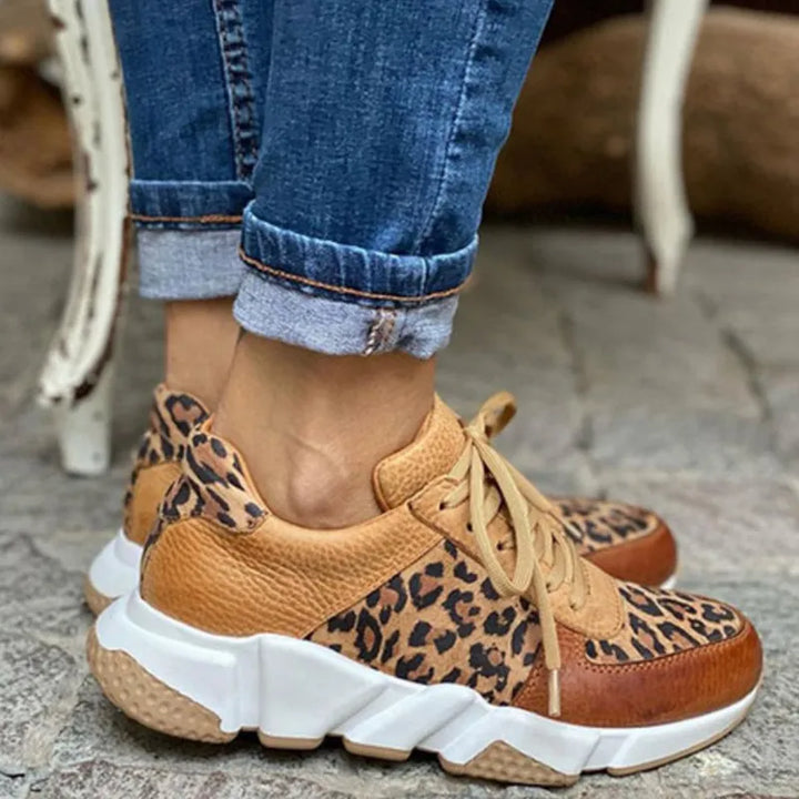 CUSHIONED LEOPARD TRAINERS | STYLE AND STABILITY IN EVERY STEP