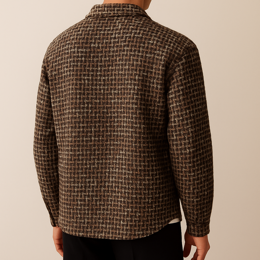 HARRIS TWEED-LOOK SHACKET | TAILORED COMFORT