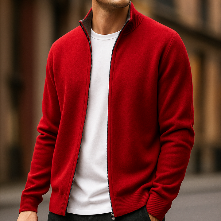 KEITH FULL ZIP KNIT CARDIGAN | COMFORT BUILT INTO CLEAN STYLE