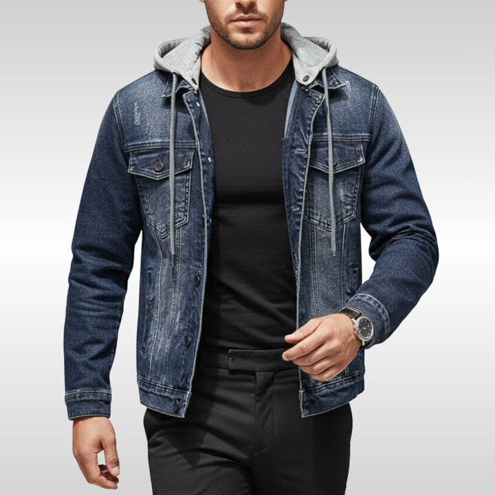 BRANSON HOODED DENIM JACKET | STYLE IN EVERY LAYER
