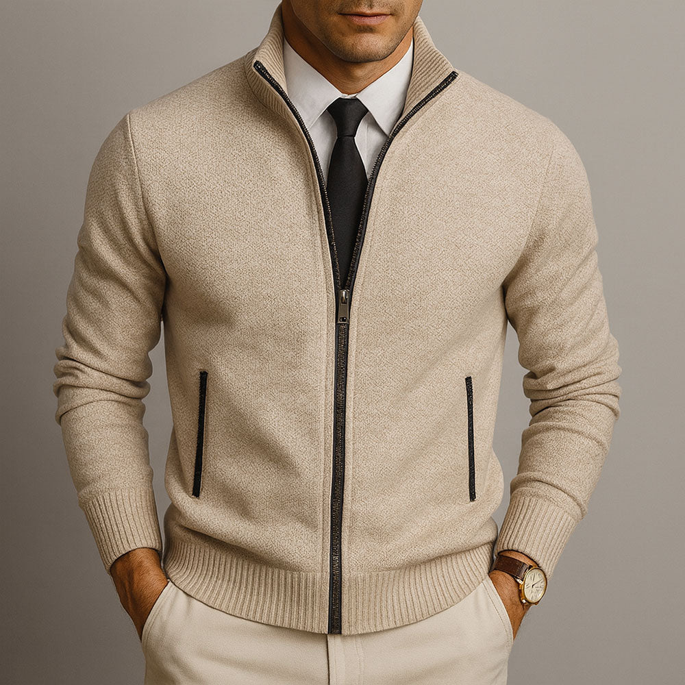 MARTIN ZIP KNIT CARDIGAN | EFFORTLESS SMART, DAILY WEAR
