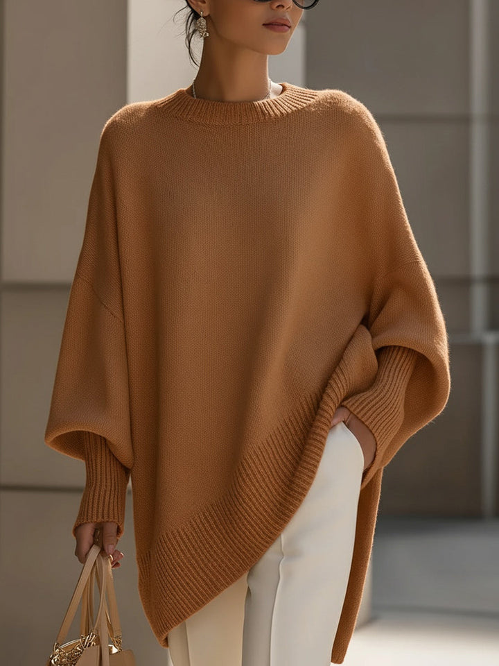 OVERSIZED KNIT PONCHO | FLOWING COMFORT WITH TIMELESS SOPHISTICATION