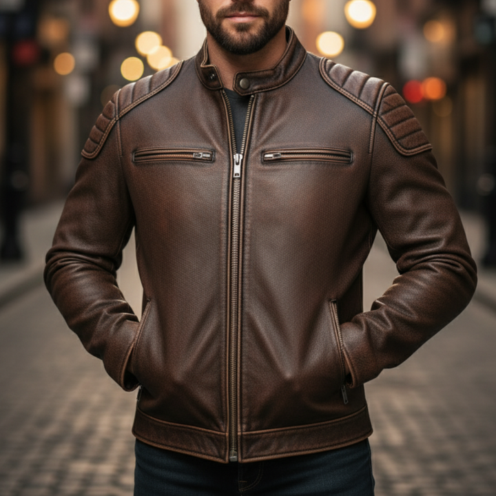 ASHER BIKER JACKET | VINTAGE FEEL WITH A MODERN EDGE
