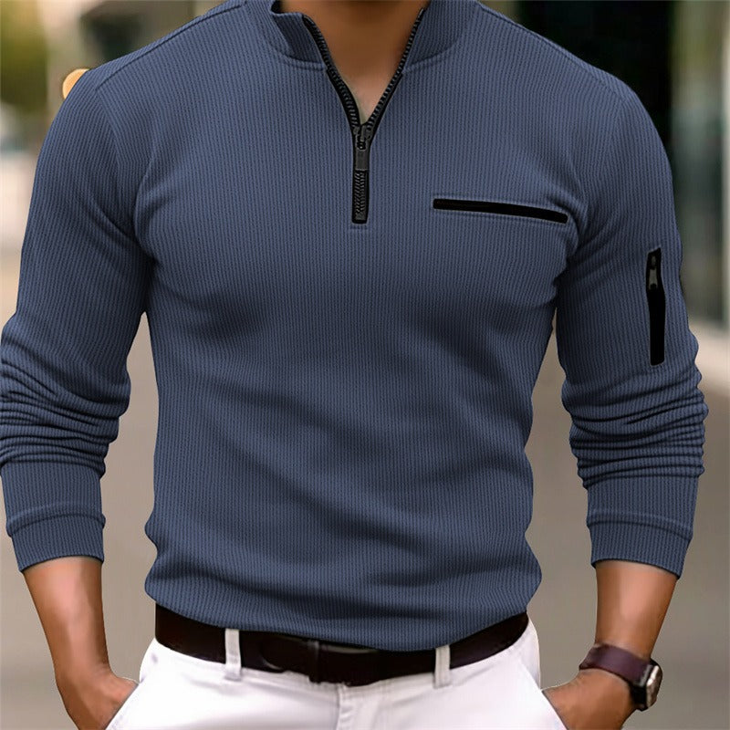 PHIL ZIP LONG SLEEVE SHIRT | SHARP STYLE WITH EVERYDAY COMFORT