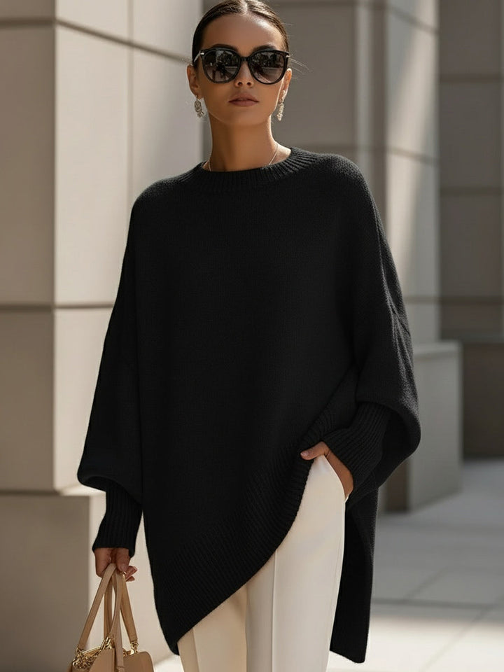 OVERSIZED KNIT PONCHO | EFFORTLESS ELEGANCE WITH COZY GRACE