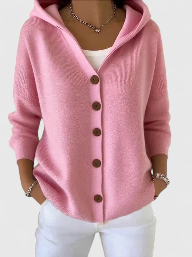 EMMA KNITTED CARDIGAN WITH HOOD | SOFT COMFORT, EASY STYLE