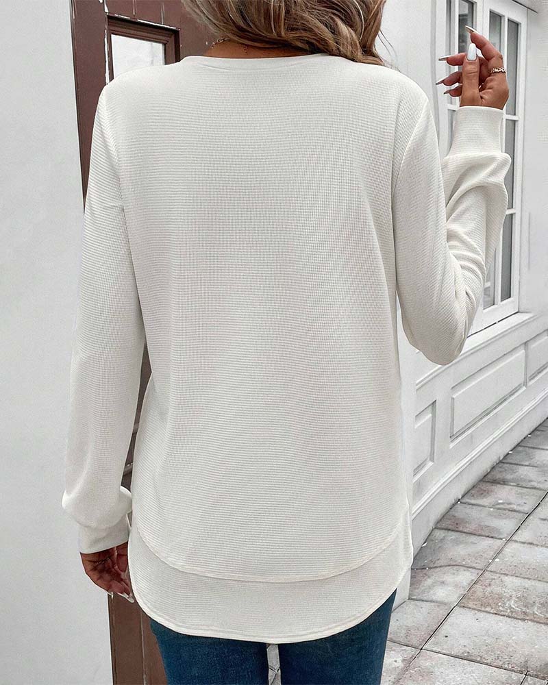 SOFT COTTON-BLEND LONG SLEEVE TOP | SMOOTH COMFORT THAT FLATTERS YOUR SHAPE