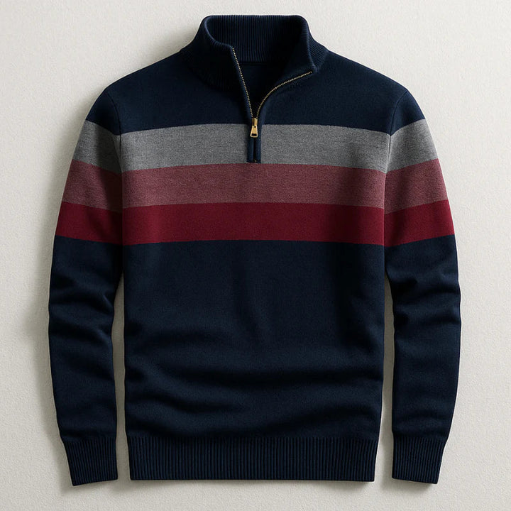 ALLAN STRIPE PULLOVER | REFINED COMFORT