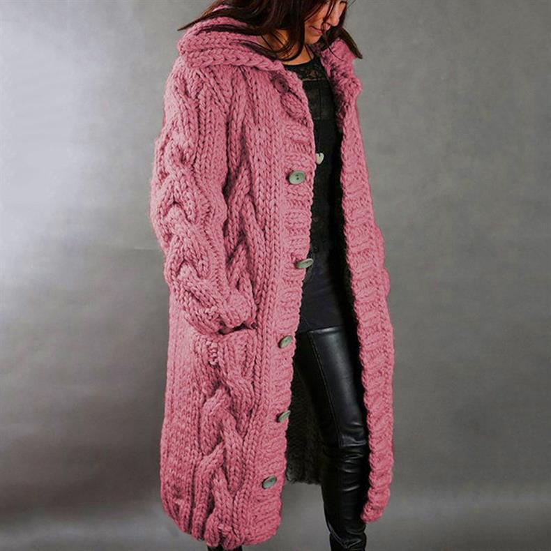 OVERSIZED CABLE KNIT COAT | FLATTERING LONGLINE FIT