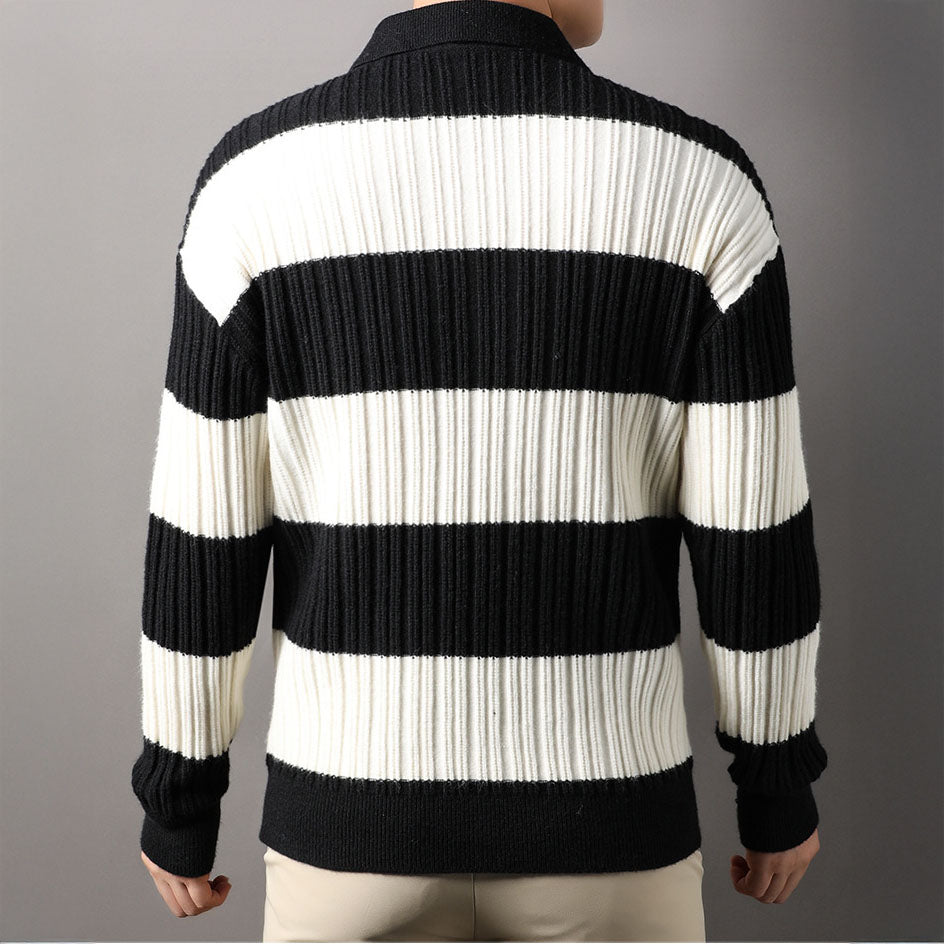 REGULAR-FIT RIBBED COTTON SWEATER | BOLD TEXTURE WITH EVERYDAY ELEGANCE