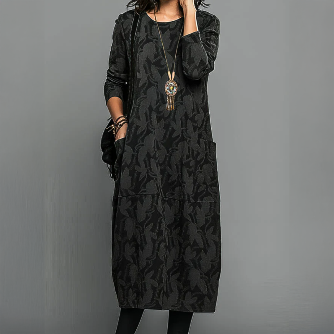 EMMA RELAXED LONG SLEEVE DRESS | COMFORT THAT FLATTERS EVERY SHAPE