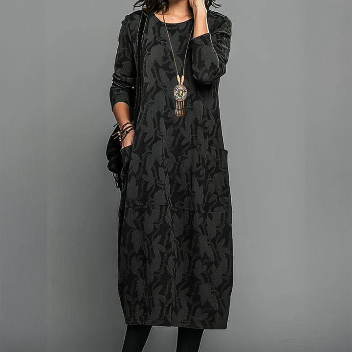 EMMA RELAXED LONG SLEEVE DRESS | COMFORT THAT FLATTERS EVERY SHAPE