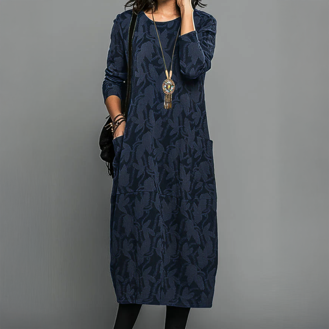 EMMA RELAXED LONG SLEEVE DRESS | COMFORT THAT FLATTERS EVERY SHAPE