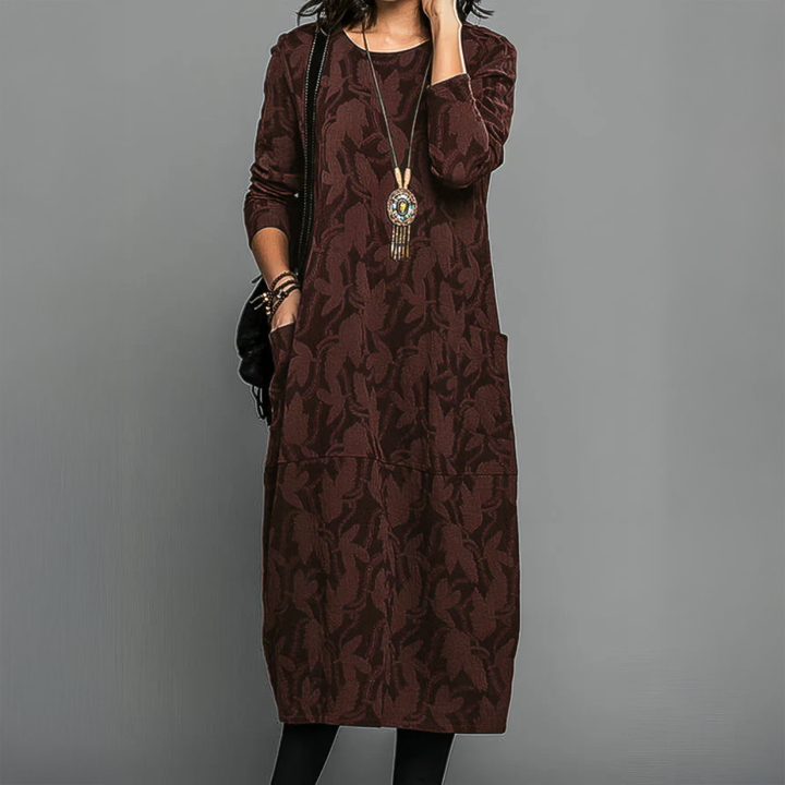 EMMA RELAXED LONG SLEEVE DRESS | COMFORT THAT FLATTERS EVERY SHAPE