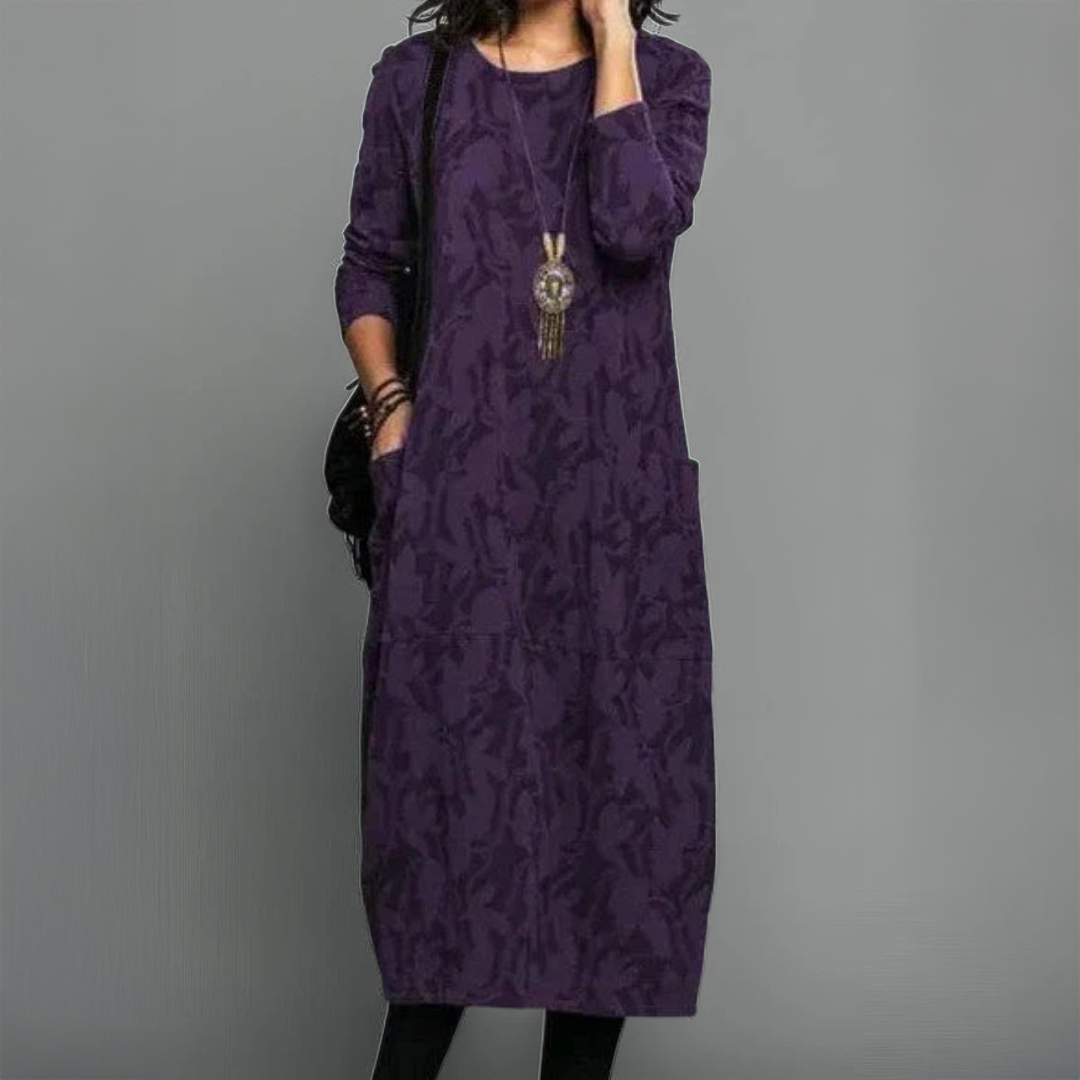 EMMA RELAXED LONG SLEEVE DRESS | COMFORT THAT FLATTERS EVERY SHAPE