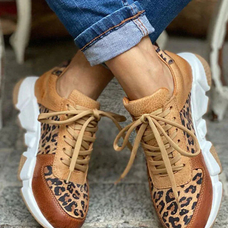 CUSHIONED LEOPARD TRAINERS | STYLE AND STABILITY IN EVERY STEP