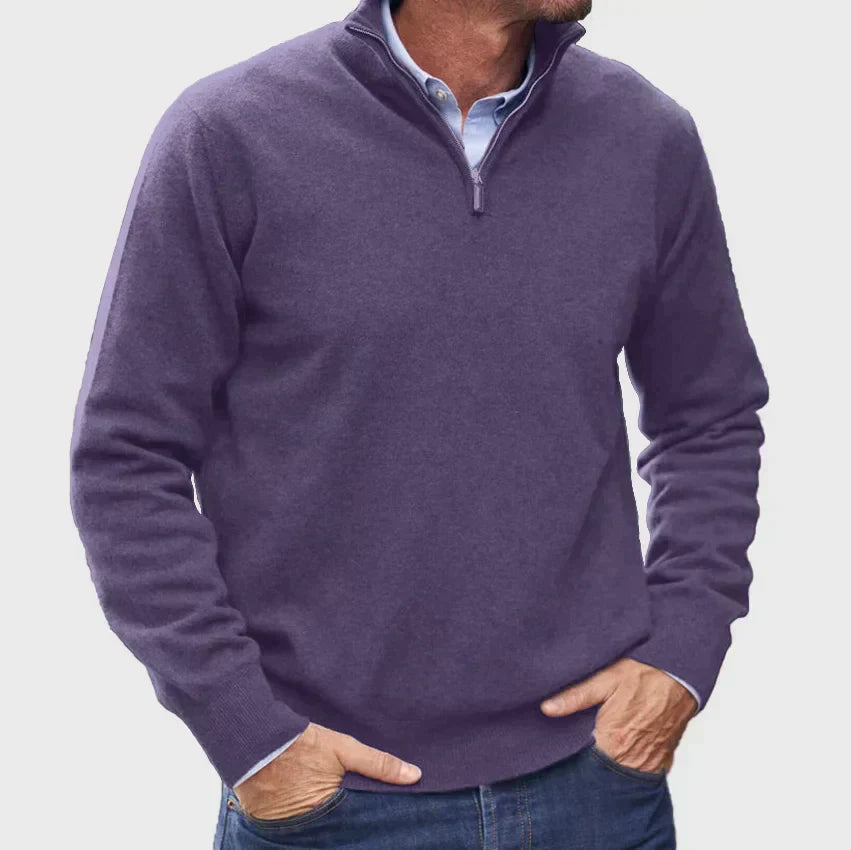 JOHN ZIP SWEATER | WARMTH WITH ELEGANT SIMPLICITY