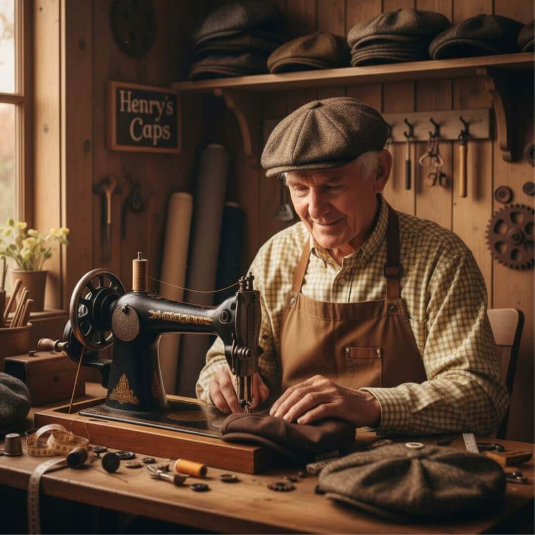 HENRY HERRINGBONE TWEED FLAT CAP | TIMELESS WARMTH, EVERYDAY STYLE