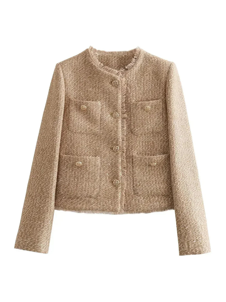 CLASSIC BEIGE TWEED JACKET | CHIC STYLE FOR EVERY OCCASION