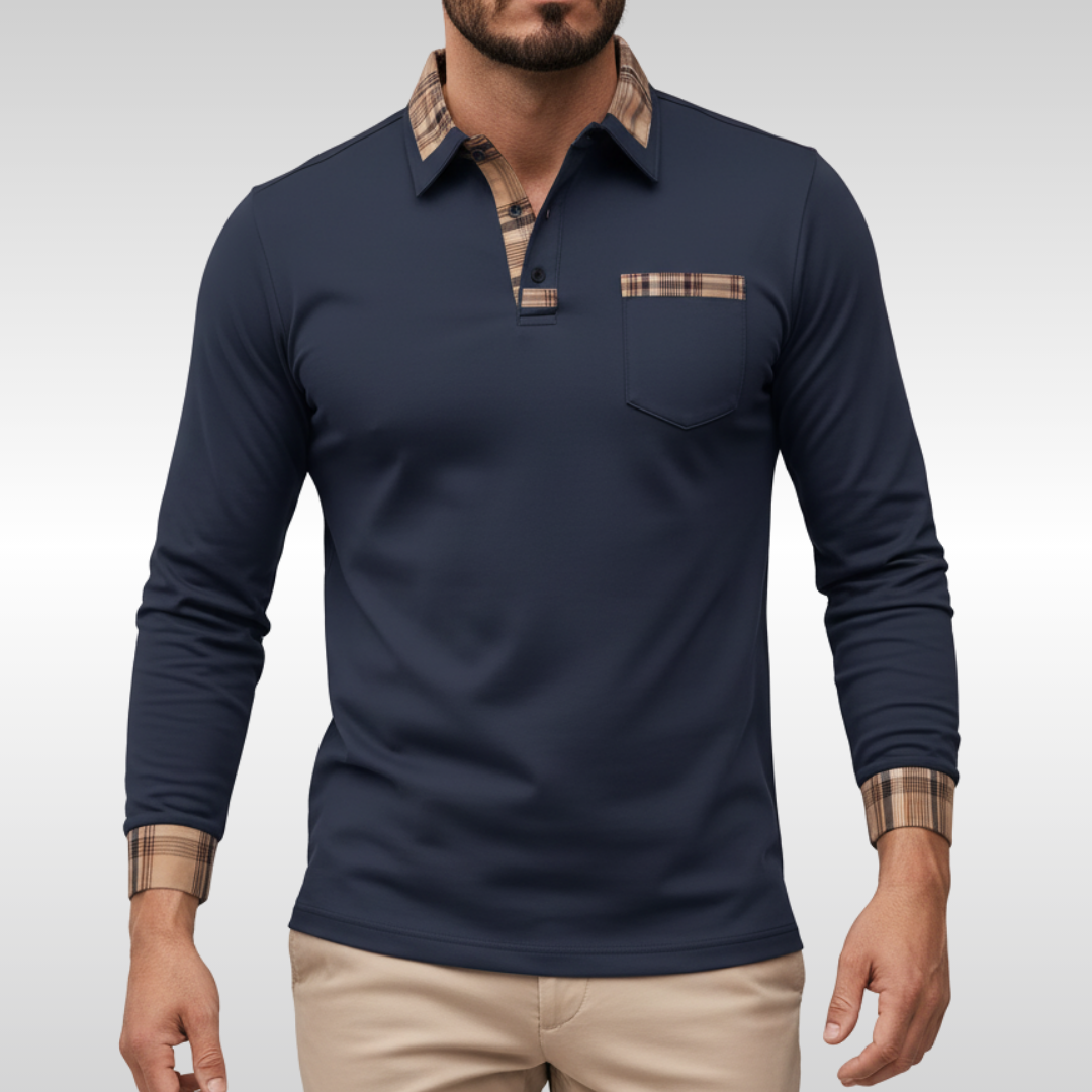 JACE CHECK TRIM POLO | SMART COMFORT FOR DAILY WEAR
