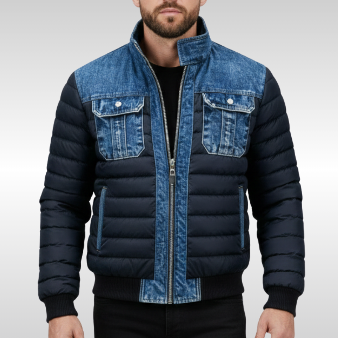 MARK DENIM QUILTED JACKET | MODERN EDGE WITH WARMTH