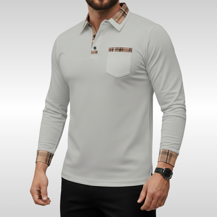 NEIL CHECK COLLAR POLO | EASY SMART STYLE