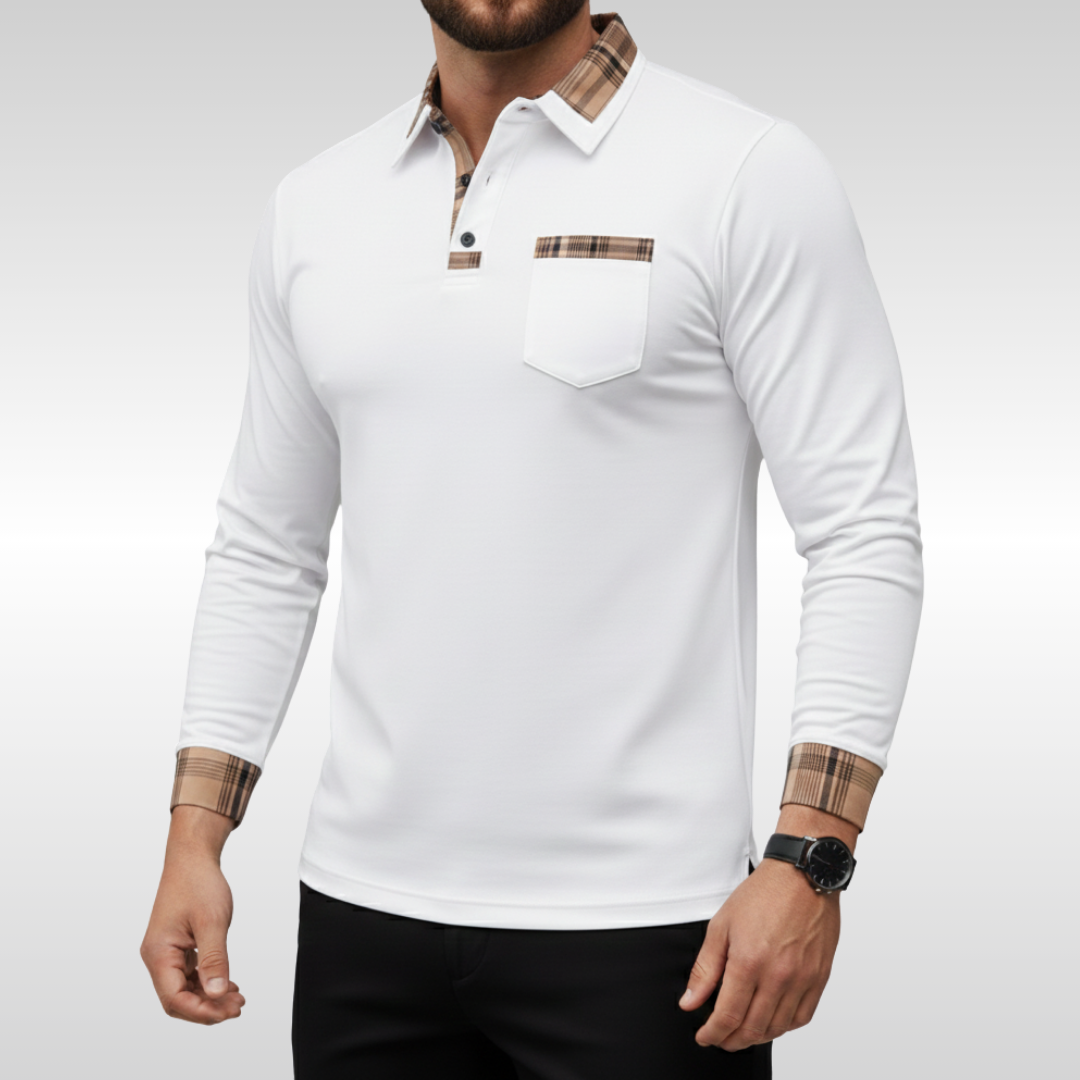 NEIL CHECK COLLAR POLO | EASY SMART STYLE