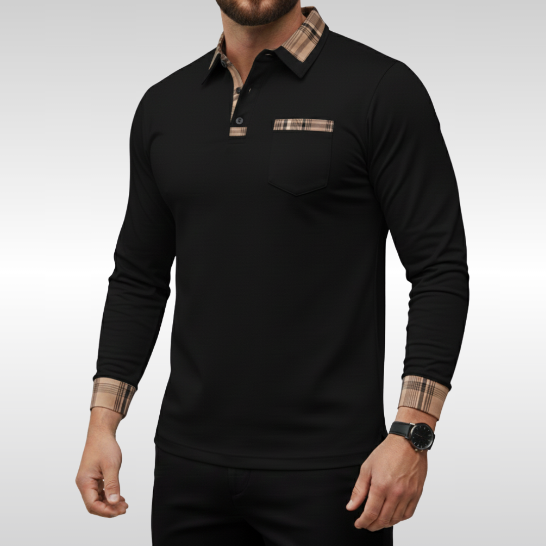 NEIL CHECK COLLAR POLO | EASY SMART STYLE