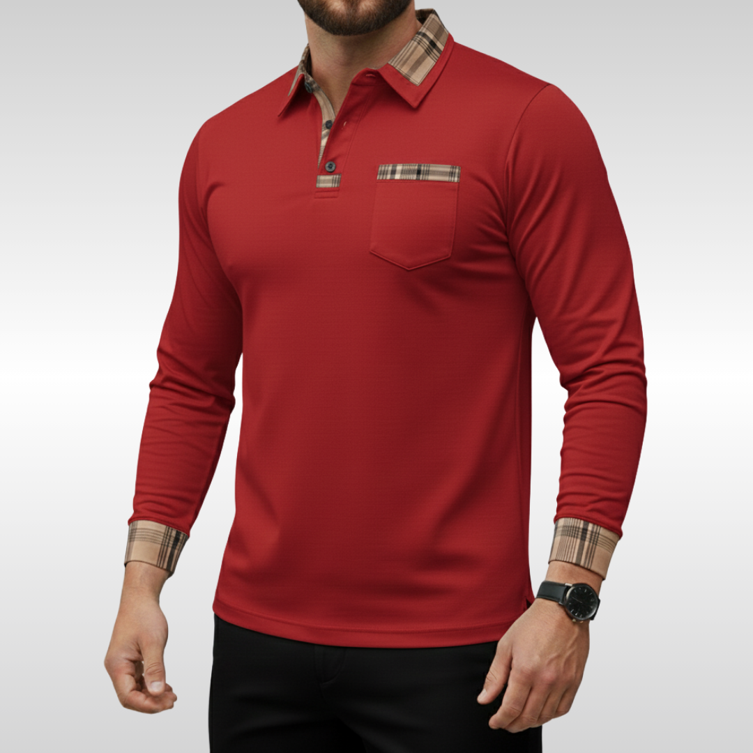 NEIL CHECK COLLAR POLO | EASY SMART STYLE
