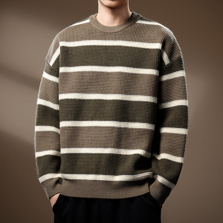 RELAXED-FIT WAFFLE-KNIT SWEATER | EFFORTLESS COMFORT WITH MODERN TEXTURE