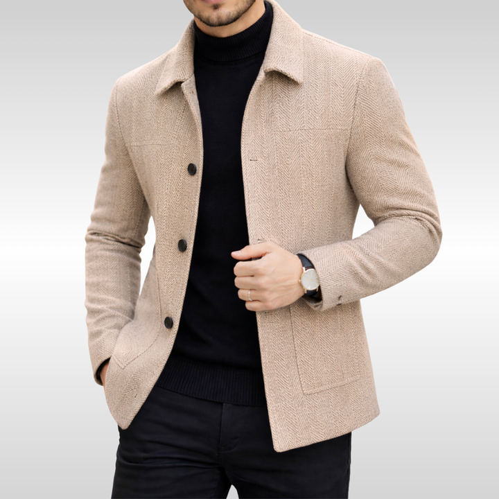 OSWALD CLASSIC HERRINGBONE JACKET | REFINED EVERYDAY STRUCTURE