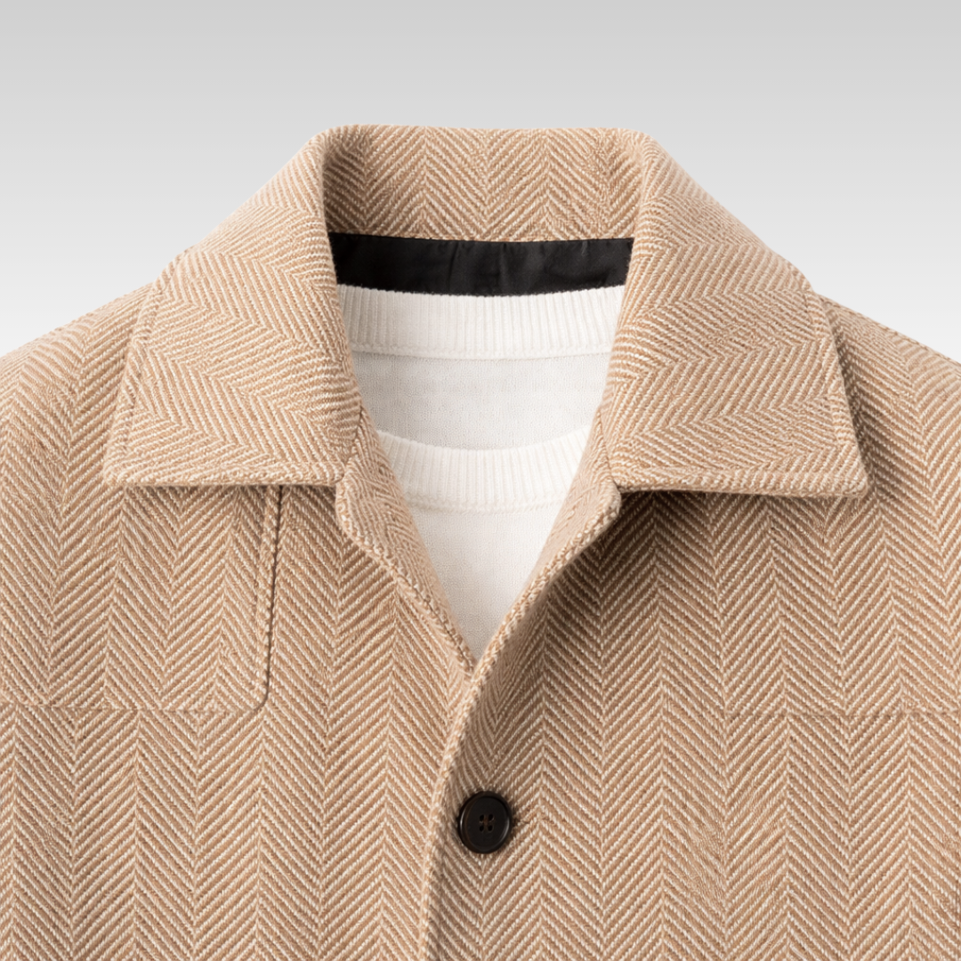 OSWALD CLASSIC HERRINGBONE JACKET | REFINED EVERYDAY STRUCTURE