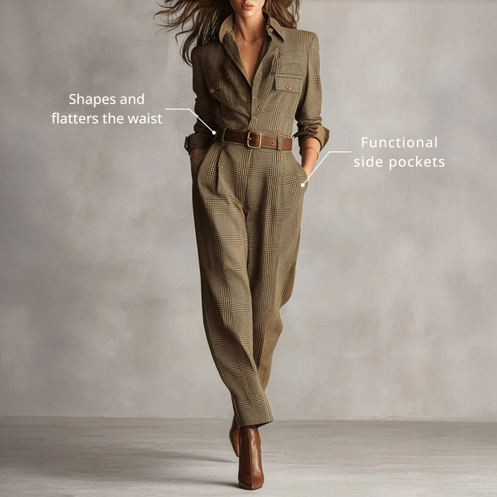 AVERY BELTED JUMPSUIT | A DEFINED WAIST AND CONFIDENCE IN ONE OUTFIT