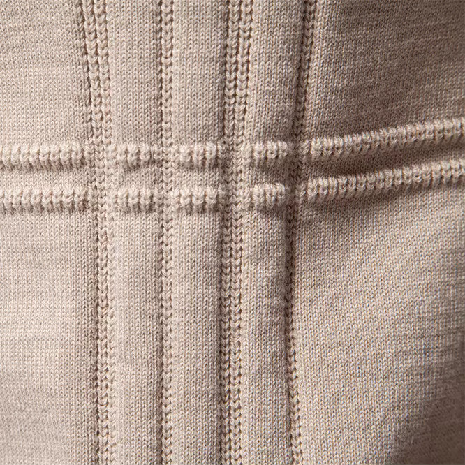 JAMIE KNIT JUMPER | CLASSIC GRID DETAIL
