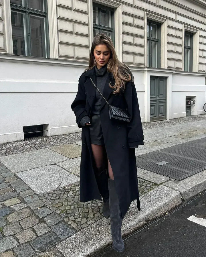 RELAXED-FIT WOOL-BLEND COAT | ELEGANT SIMPLICITY FOR EVERY OCCASION