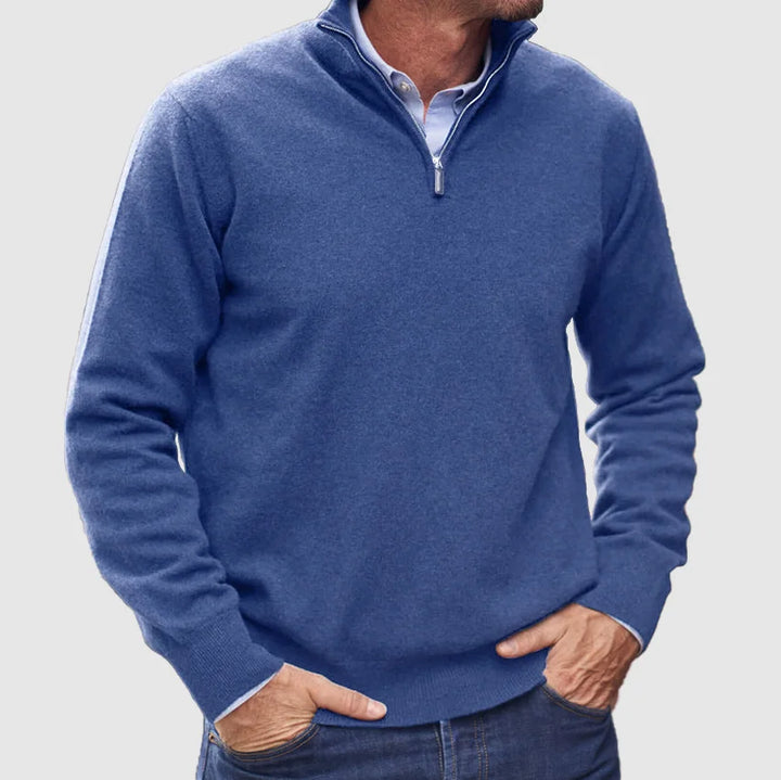 JOHN ZIP SWEATER | WARMTH WITH ELEGANT SIMPLICITY