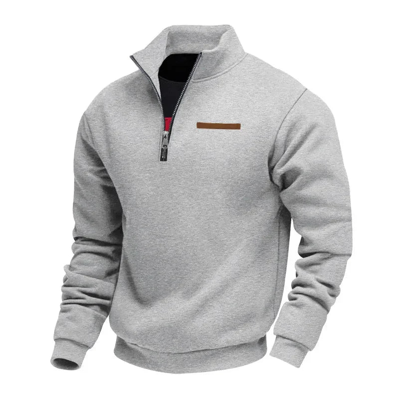 HUGO SOFT HALF ZIP SWEATSHIRT | WARMTH WITH QUIET STYLE