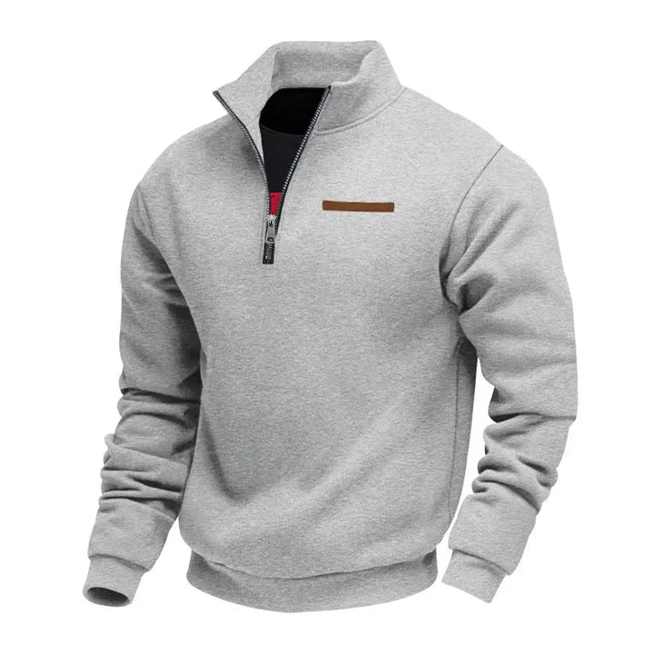 HUGO SOFT HALF ZIP SWEATSHIRT | WARMTH WITH QUIET STYLE