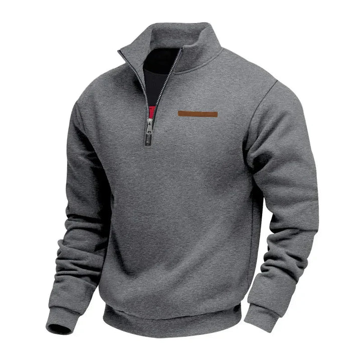 HUGO SOFT HALF ZIP SWEATSHIRT | WARMTH WITH QUIET STYLE