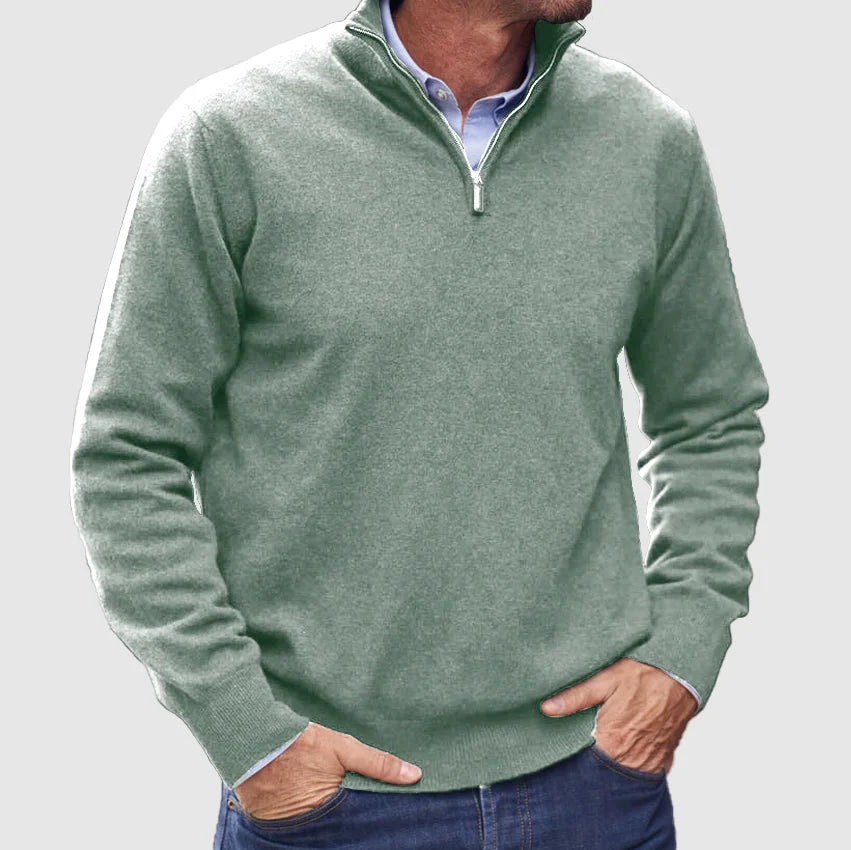 JOHN ZIP SWEATER | WARMTH WITH ELEGANT SIMPLICITY