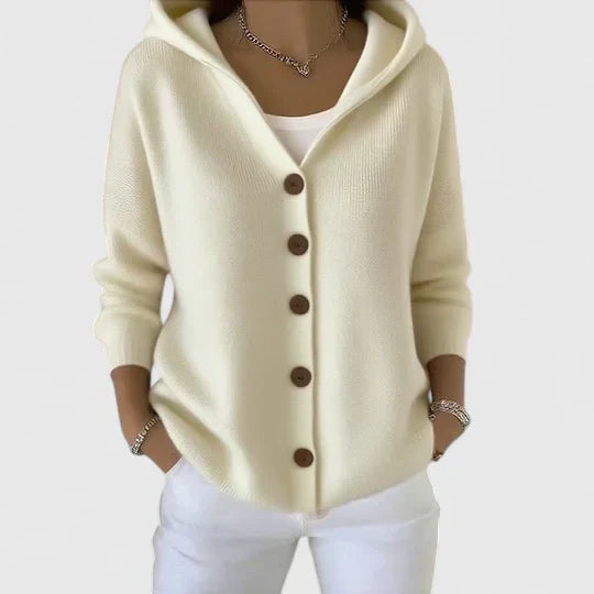 EMMA KNITTED CARDIGAN WITH HOOD | SOFT COMFORT, EASY STYLE