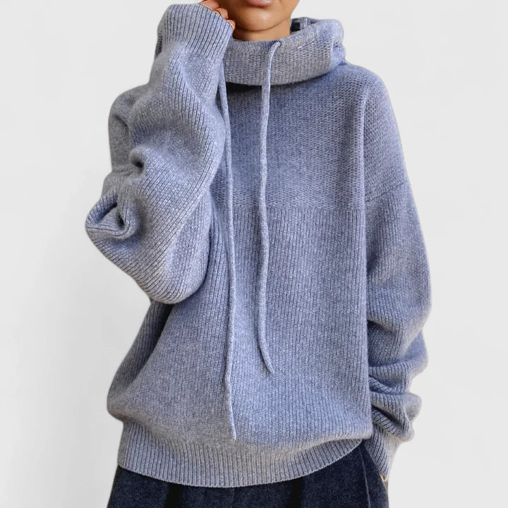LIZA KNIT HOODIE | COSY ELEGANCE