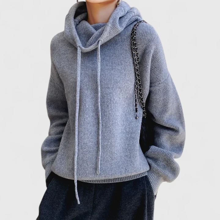 LIZA KNIT HOODIE | COSY ELEGANCE