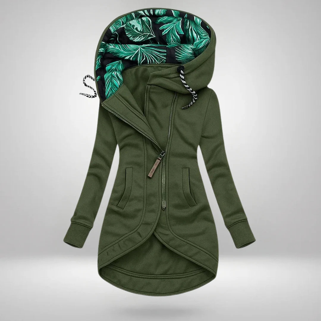 AURORA LONG HOODED COAT | WEATHER-RESISTANT WARMTH WITH STYLE